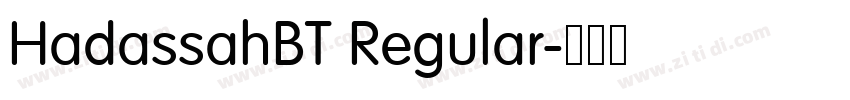 HadassahBT Regular字体转换 HadassahBT Regular字体转换